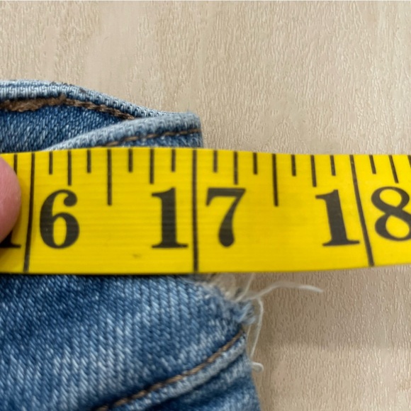 Vervet Women's 18W Jeans Stretch Well Rounded Mid Rise Raw Hem Ankle Bootcut - Picture 5 of 16